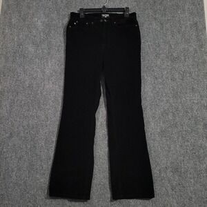 Vintage Polo Jeans Co Corduroy Boot Cut Pants Womens 8 Black Ralph‎ Lauren 32x31